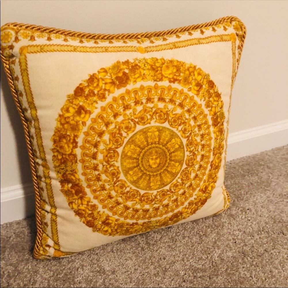 Vintage Versace pillow.